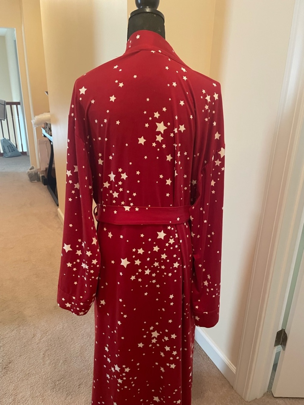 Mason Grey Red Star-Print Robe - Picture 4 of 6